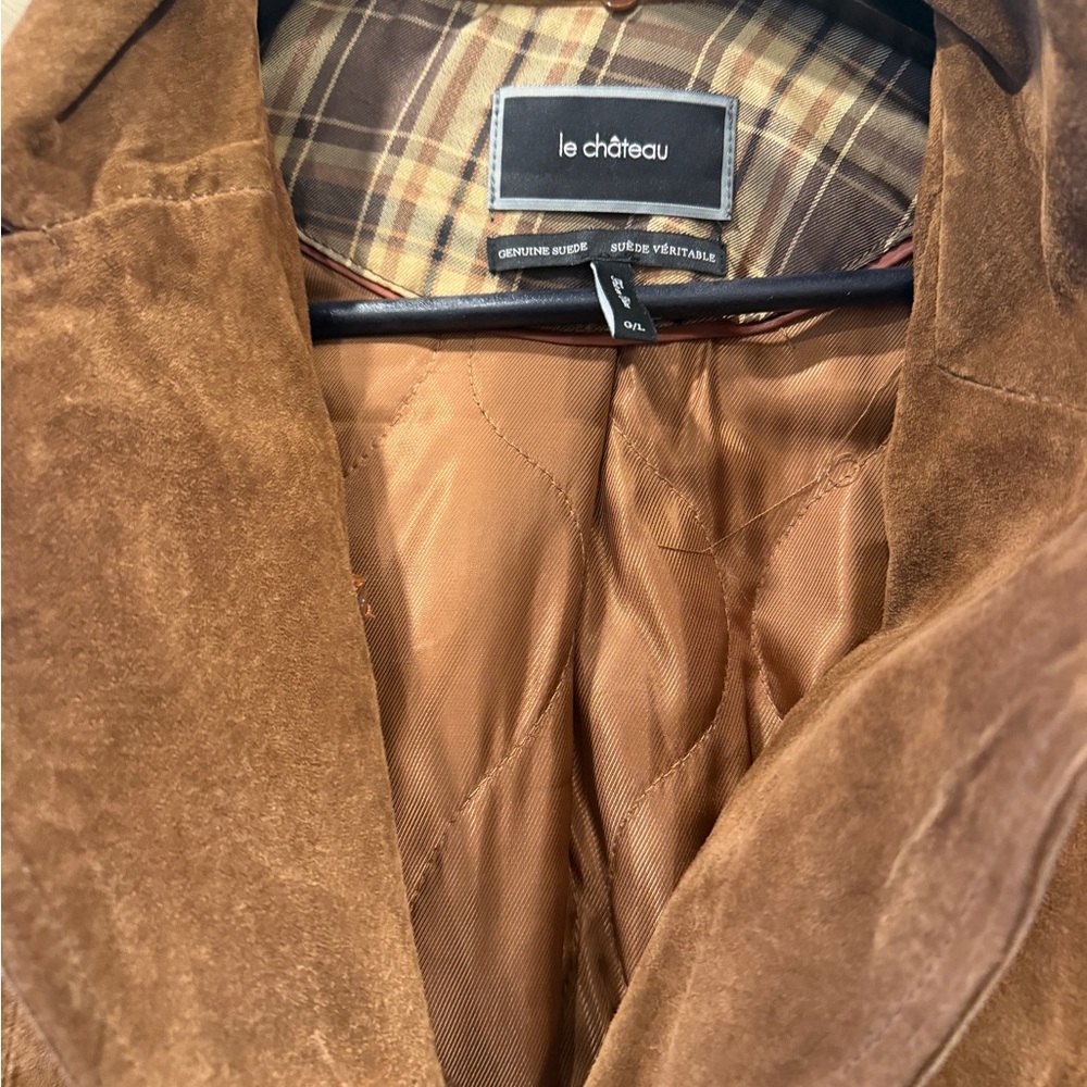 Vintage Suede Le Chateau Long Coat - Picture 5 of 5